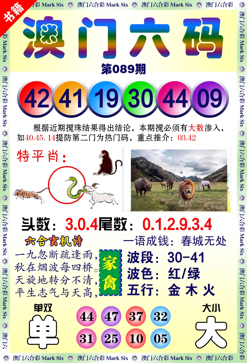 089期澳门望子成龙[图]